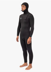 Vissla Men's 7 Seas 5/4/3mm Hooded Chest Zip Wetsuit, Full Suit