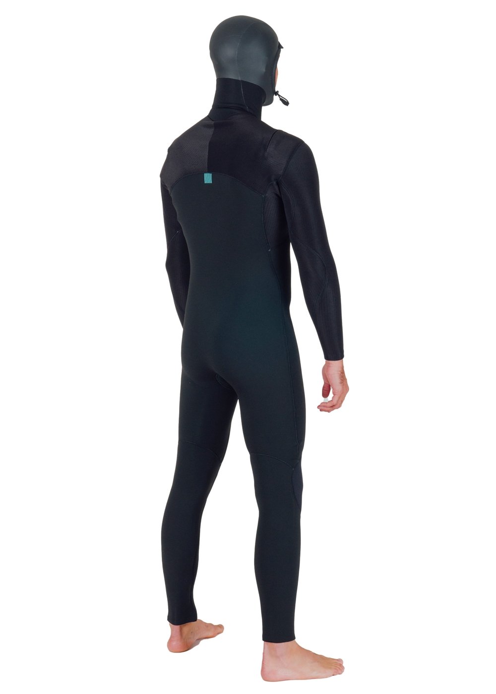 Vissla Men's New Seas 6/5mm Hooded Wetsuit, U-Zip Entry
