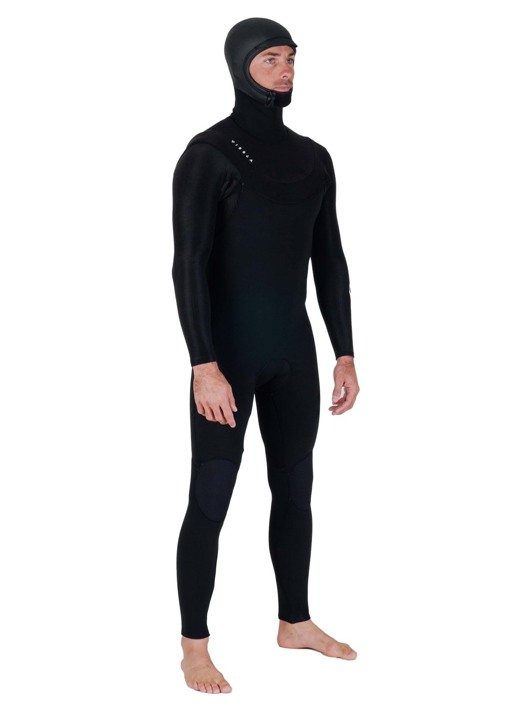 Vissla Men's New Seas 6/5mm Hooded Wetsuit, U-Zip Entry