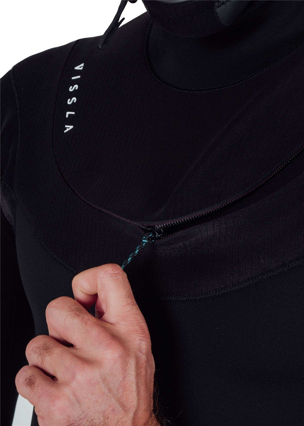 Vissla Men's New Seas 6/5mm Hooded Wetsuit, U-Zip Entry