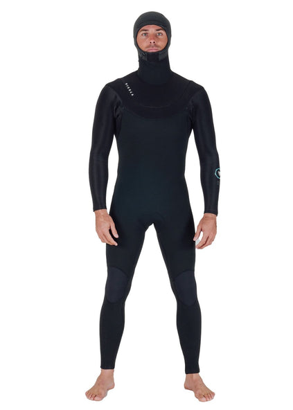 Vissla Men's New Seas 6/5mm Hooded Wetsuit, U-Zip Entry
