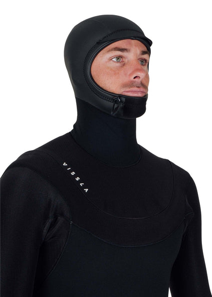 Vissla Men's New Seas 6/5mm Hooded Wetsuit, U-Zip Entry, image 10