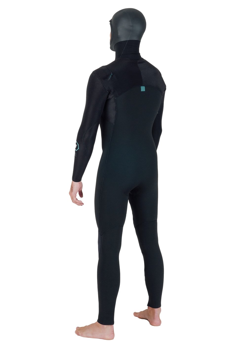 Vissla Men's New Seas 6/5mm Hooded Wetsuit, U-Zip Entry