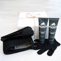Body Hair Removal Gift Set – Kit, Spare Cream & Exfoliating Glove