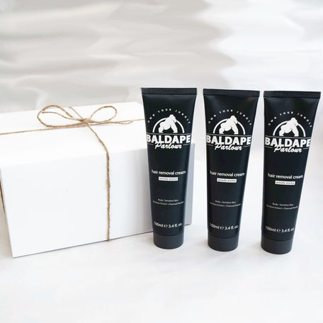 Charcoal Hair Removal Cream Trio – 3 Pack for Men, All Body