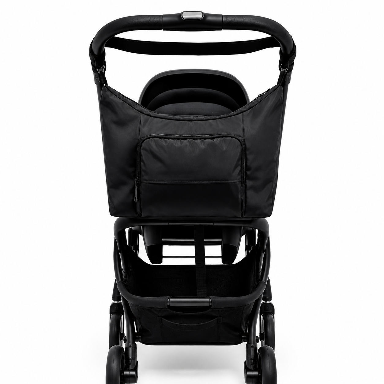 Qubi Changing Bag – Black, Pram Changing Bag with Mat