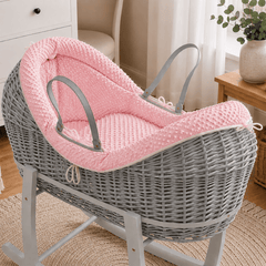 Wicker Deluxe Pod Moses Basket with Stand – Newborn Basket