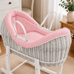 Wicker Deluxe Pod Moses Basket with Stand – Newborn Basket