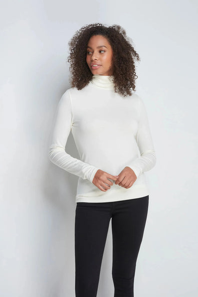 Women's Roll Neck Top – Micro Modal, Six Colours, UK 8-18