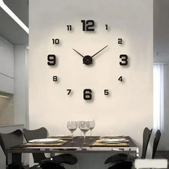 Frameless DIY Wall Clock – Silent & Stylish Home Décor