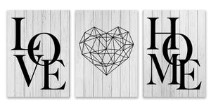 Nordic Love Canvas Art Set