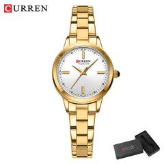 CURREN Women’s Simple Dial Bracelet Quartz Watch