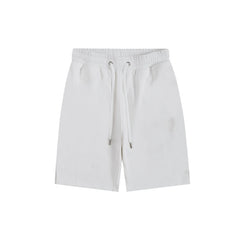 Men’s Designer Heart-Print Jogger Shorts – Hip Hop Casual Streetwear