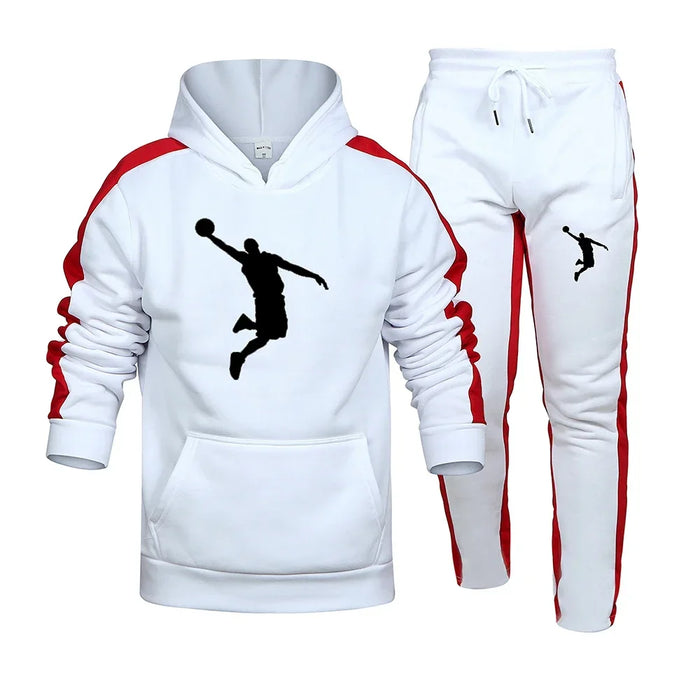Men’s 2-Piece Tracksuit, Casual Hoodie & Joggers Set for Spring & Autumn, image 2