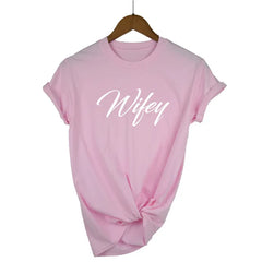Hubby & Wifey Matching T-Shirt – Funny Casual Cotton Tee for Women