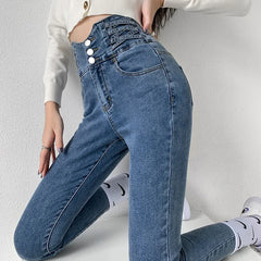 Vintage Chic High-Waist Jeans