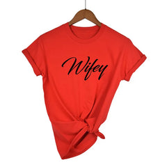 Hubby & Wifey Matching T-Shirt – Funny Casual Cotton Tee for Women