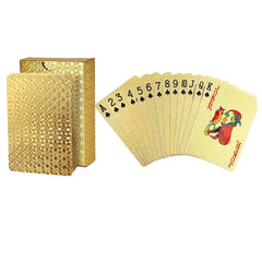 Golden Glimmer Waterproof Playing Cards