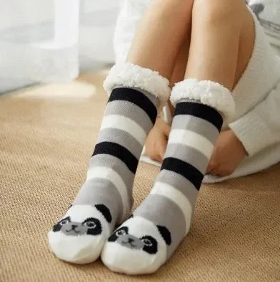 Women's Christmas Fluffy Slipper Socks