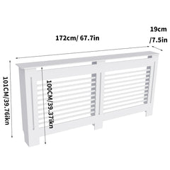 Super Tall 100CM Radiator Cover – Modern MDF Grill Shelf Cabinet