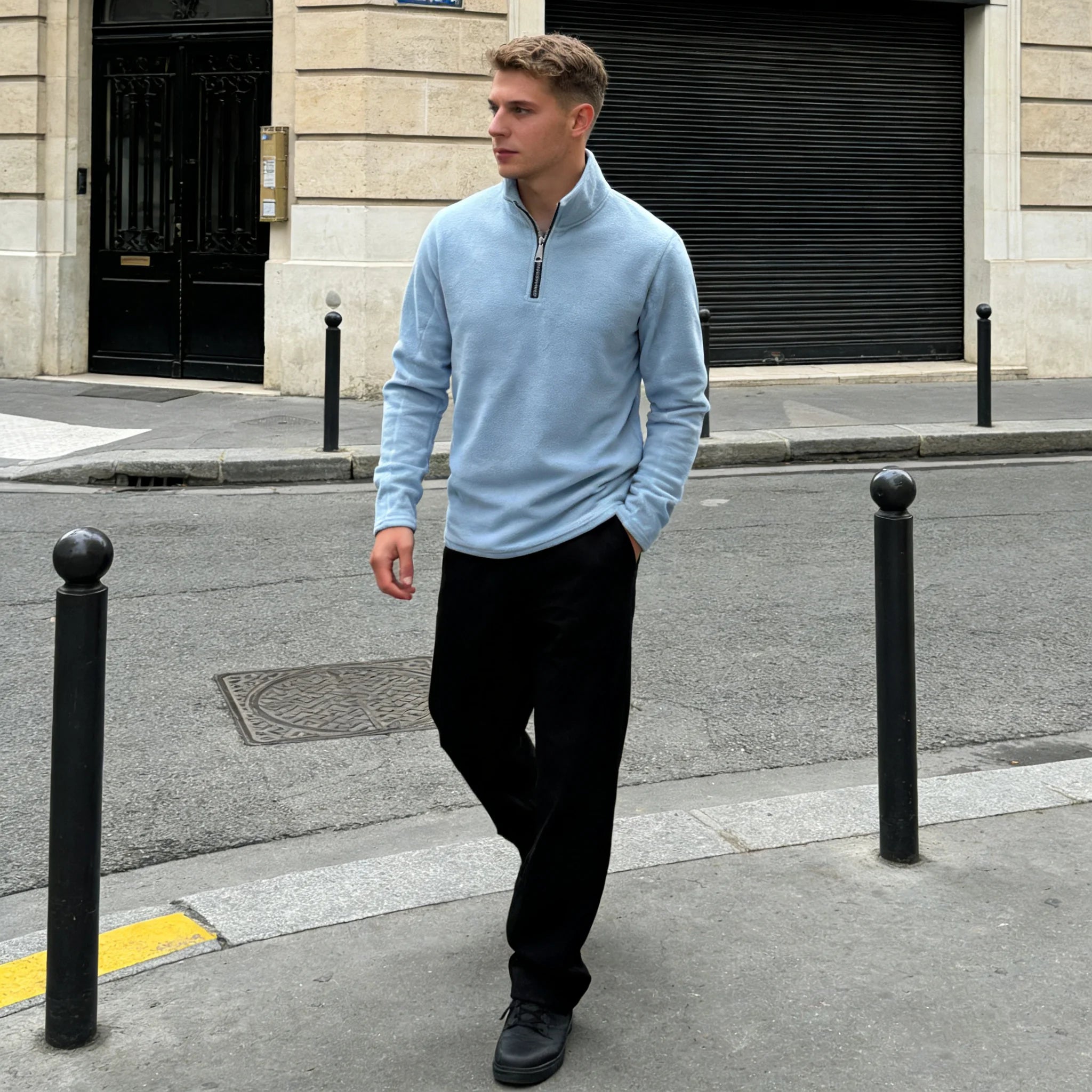 Men's Quarter-Zip Fleece Sweatshirt