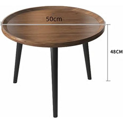 Modern Grey Coffee Table – Nordic Small End Table for Living Room