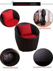 Modern Rattan Patio Set – 3-Piece Outdoor Furniture