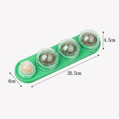 Wall-Mounted Catnip Ball Toy, 4 Balls