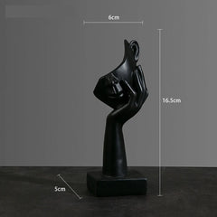 Abstract Mask Resin Statue – Modern Home & Office Decor
