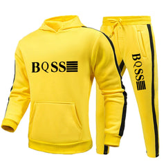 Men’s Casual Tracksuit – Hooded Sweatshirt & Jogger Set