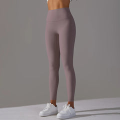 Women's High-Waisted Naked Feel Leggings – Seamless Yoga & Gym Workout Tights