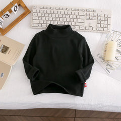 Kids' Soft Mock Neck Long Sleeve Top