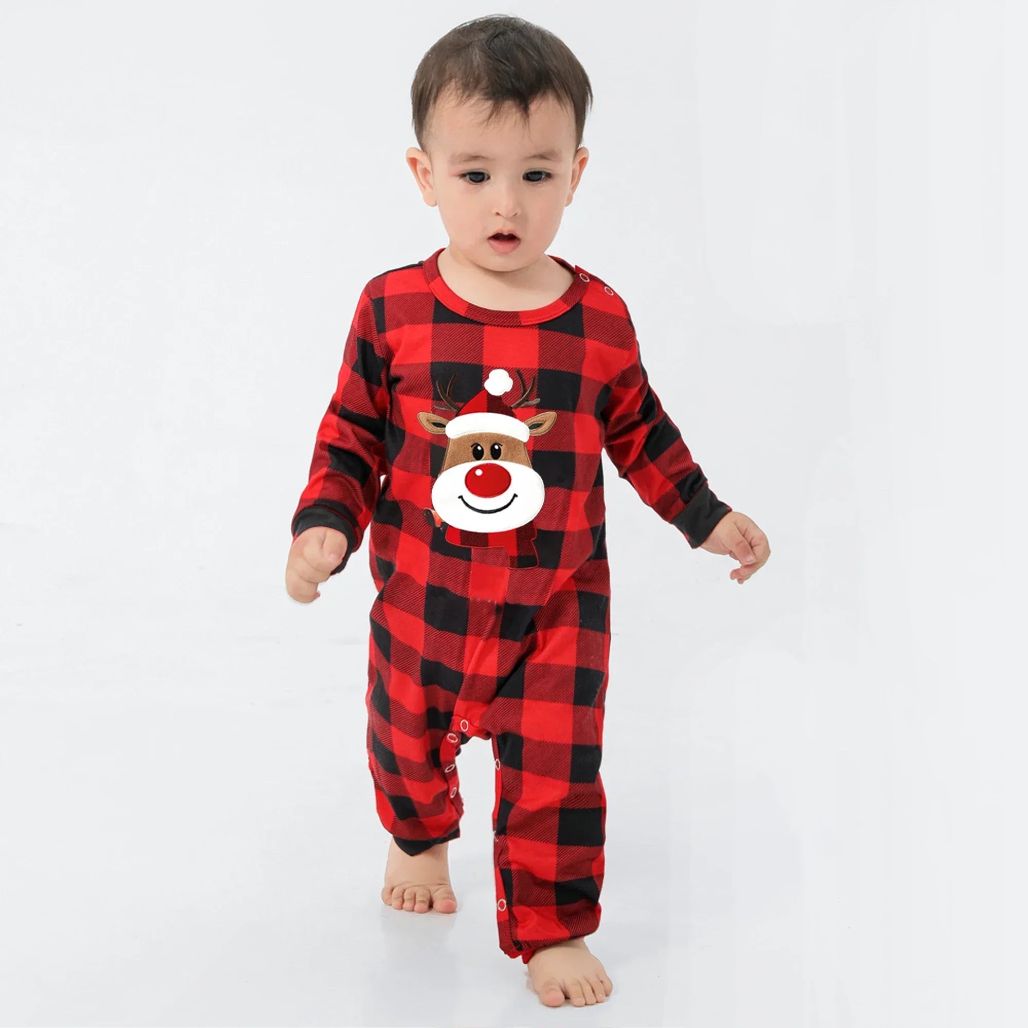 Festive Family Plaid Pyjama Set - Cosy Christmas