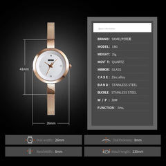 SKMEI 1390 Luxury Women’s Quartz Bracelet Watch