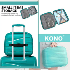 Kono 14" Hard Shell Cosmetic & Travel Case – Lightweight & Durable