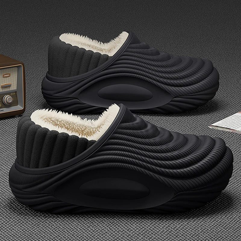 Waterproof Fleece-Lined Clog Slippers
