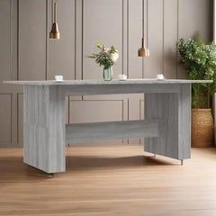 Grey Sonoma Dining Table – 180x90cm Modern Engineered Wood Table