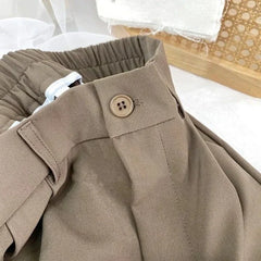 Women's High-Waisted Harem Trousers – Smart Casual Office Suit Pants