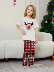 Cosy Family Christmas Pyjamas - Santa & Snowflake Print