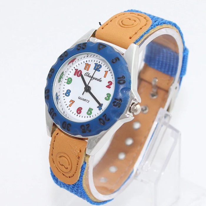 Kids' Colourful Number Quartz Watch