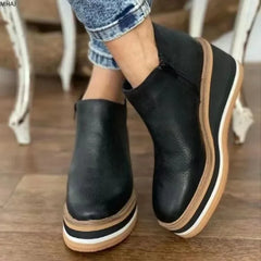 Elegant Step Women's Wedge Boots