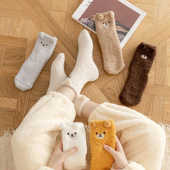 Women's Fluffy Teddy Bear Socks