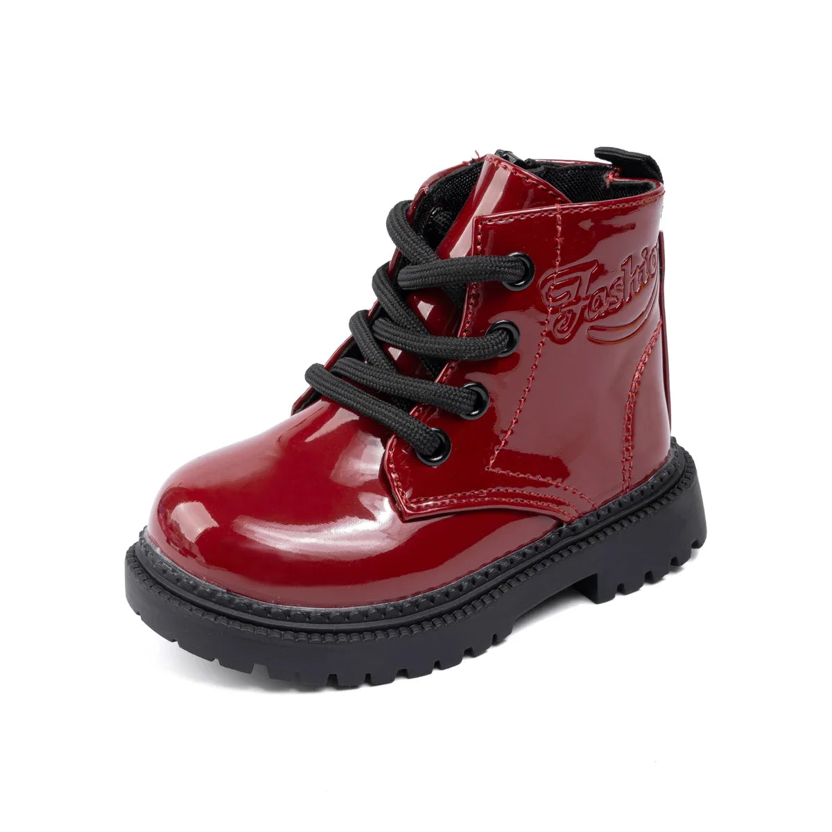 Kids' Waterproof Lace-Up Boots with Zip