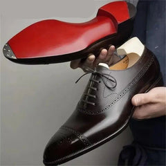 Red Sole Brogue Elegance