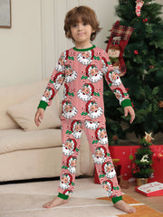 Festive Family Pyjama Set - Santa Stripe Design