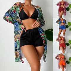 Plus Size Tankini & High Waist Bikini 3-Piece Set – Sexy Swimsuit Cover-Up for Women