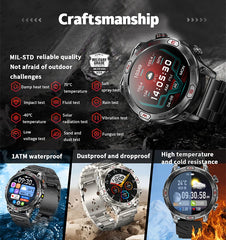 GUHUAVMI Outdoor Smartwatch with GPS & Bluetooth Calling