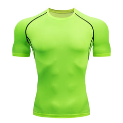 Men’s Compression Running T-Shirt – Quick-Dry Tight-Fit Gym & Training Top