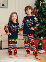 Festive Cartoon Family Christmas Pyjama Set
