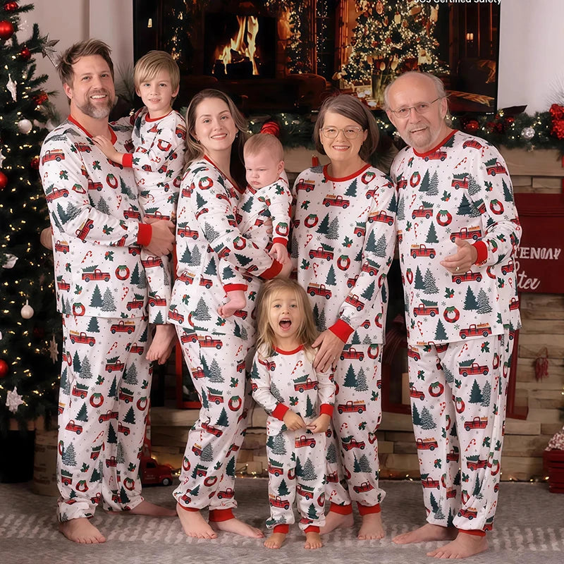 Festive Family Cotton Christmas Pyjama Set